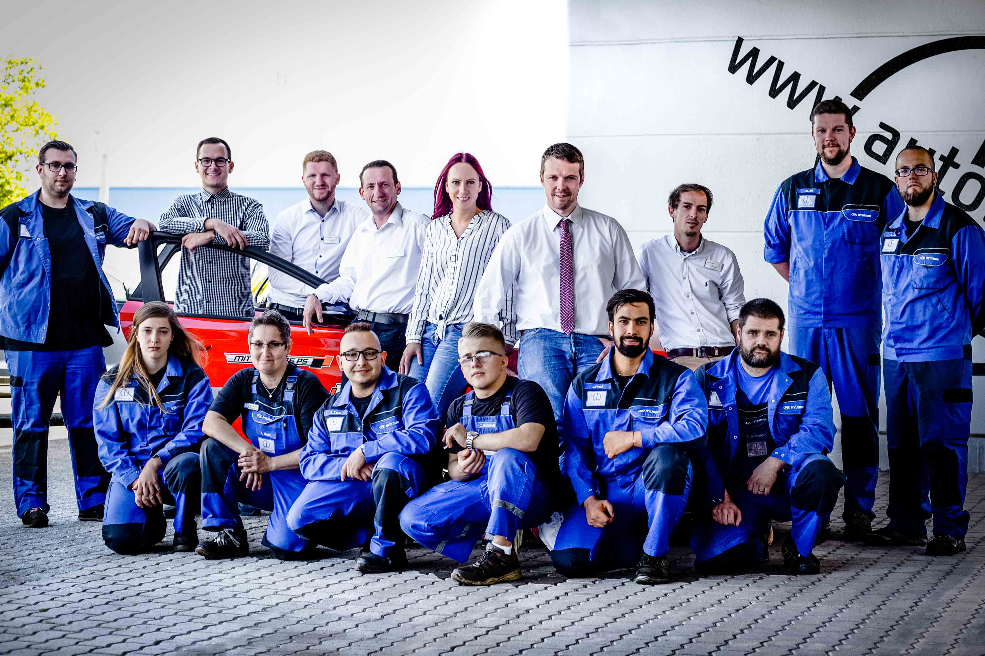 Businessporträt und Team